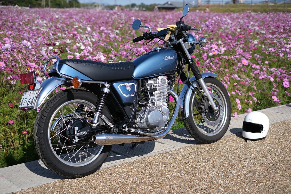 SR400ファイナルエディション（ブルー）純正シート