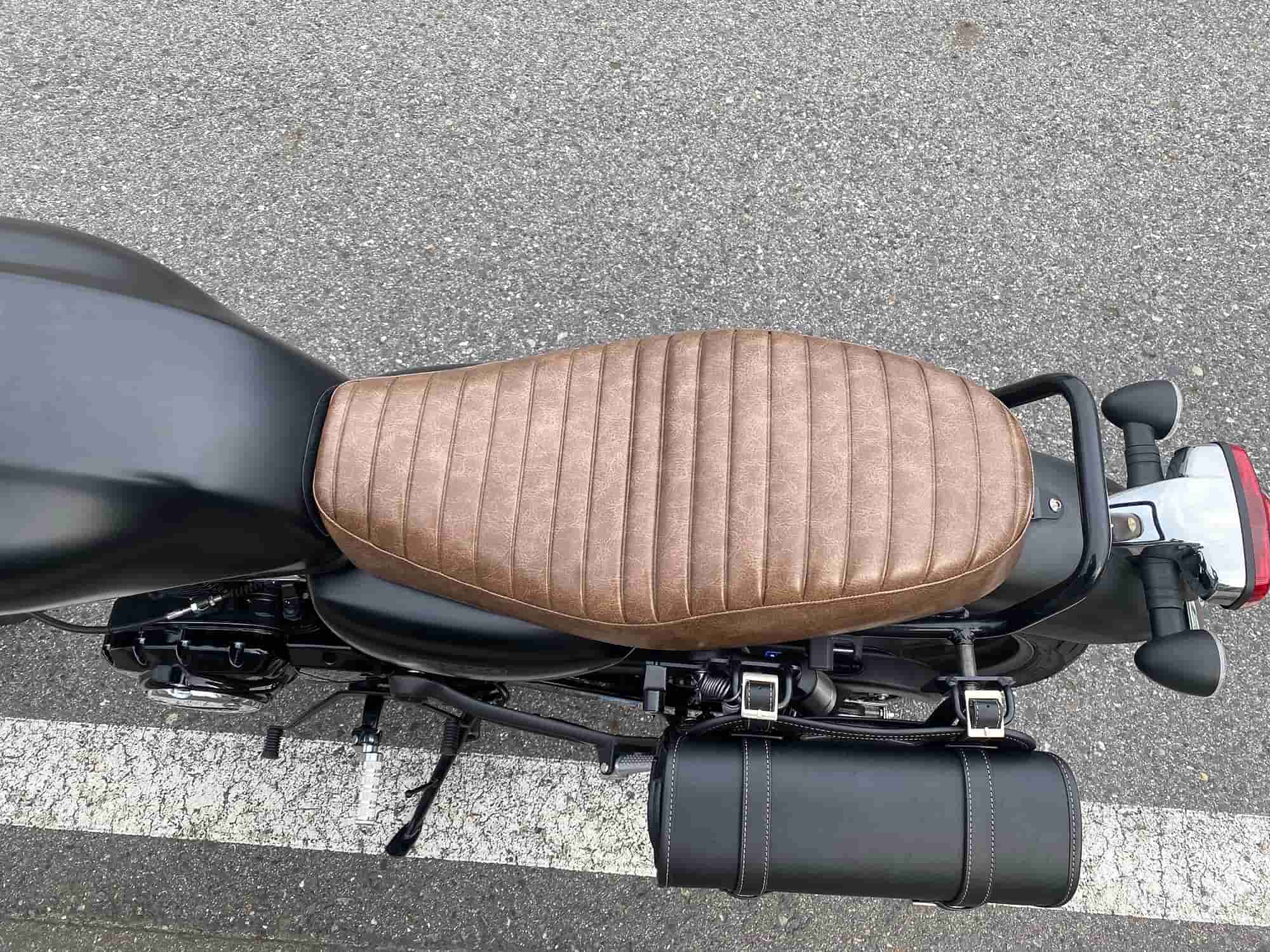 【ほぼ新品】GB350 張り替えシート　バイクシート神戸　ブラウン(C60)